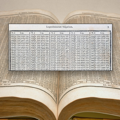 A book of math tables